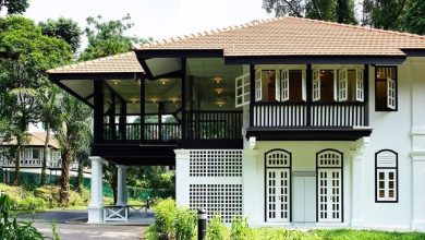 black and white bungalows Singapore